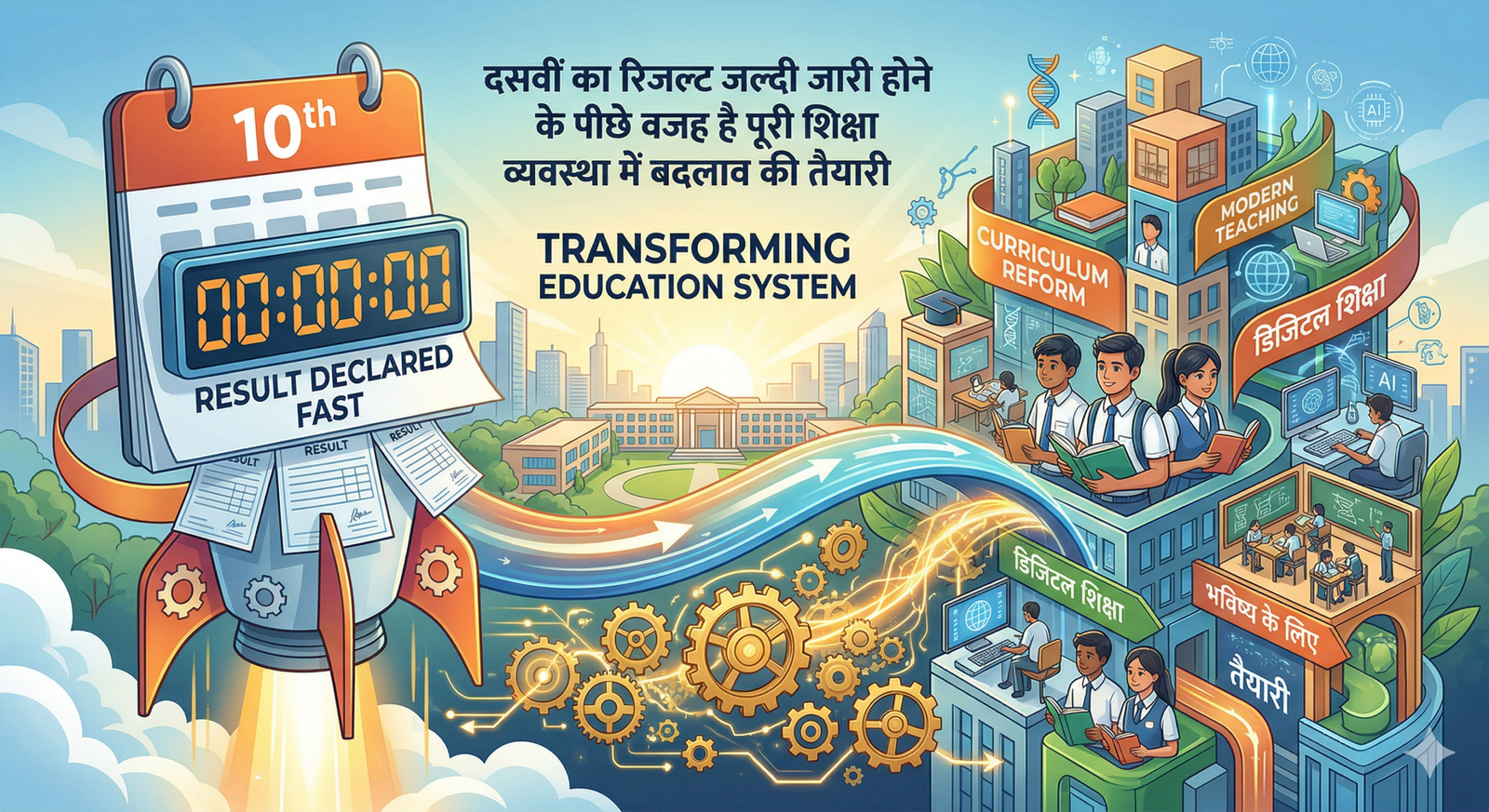 दसवीं का रिजल्ट जल्दी जारी होने के पीछे वजह है पूरी शिक्षा व्यवस्था में बदलाव की तैयारी