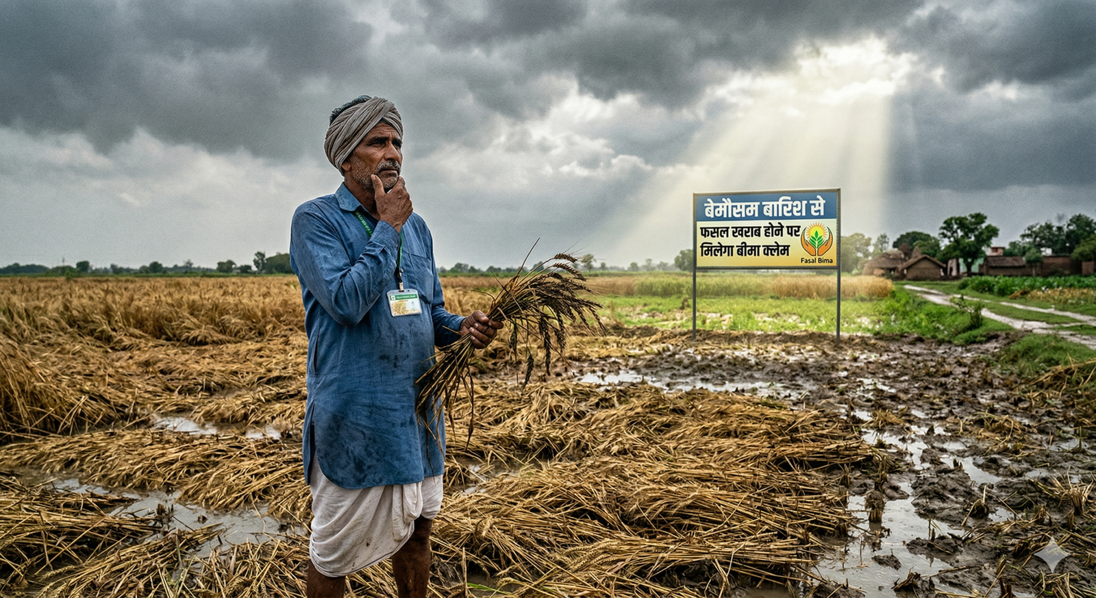 बेमौसम बारिश से फसल खराब होने पर मिलेगा बीमा क्लेम, 72 घंटे में सूचना देना अनिवार्य
