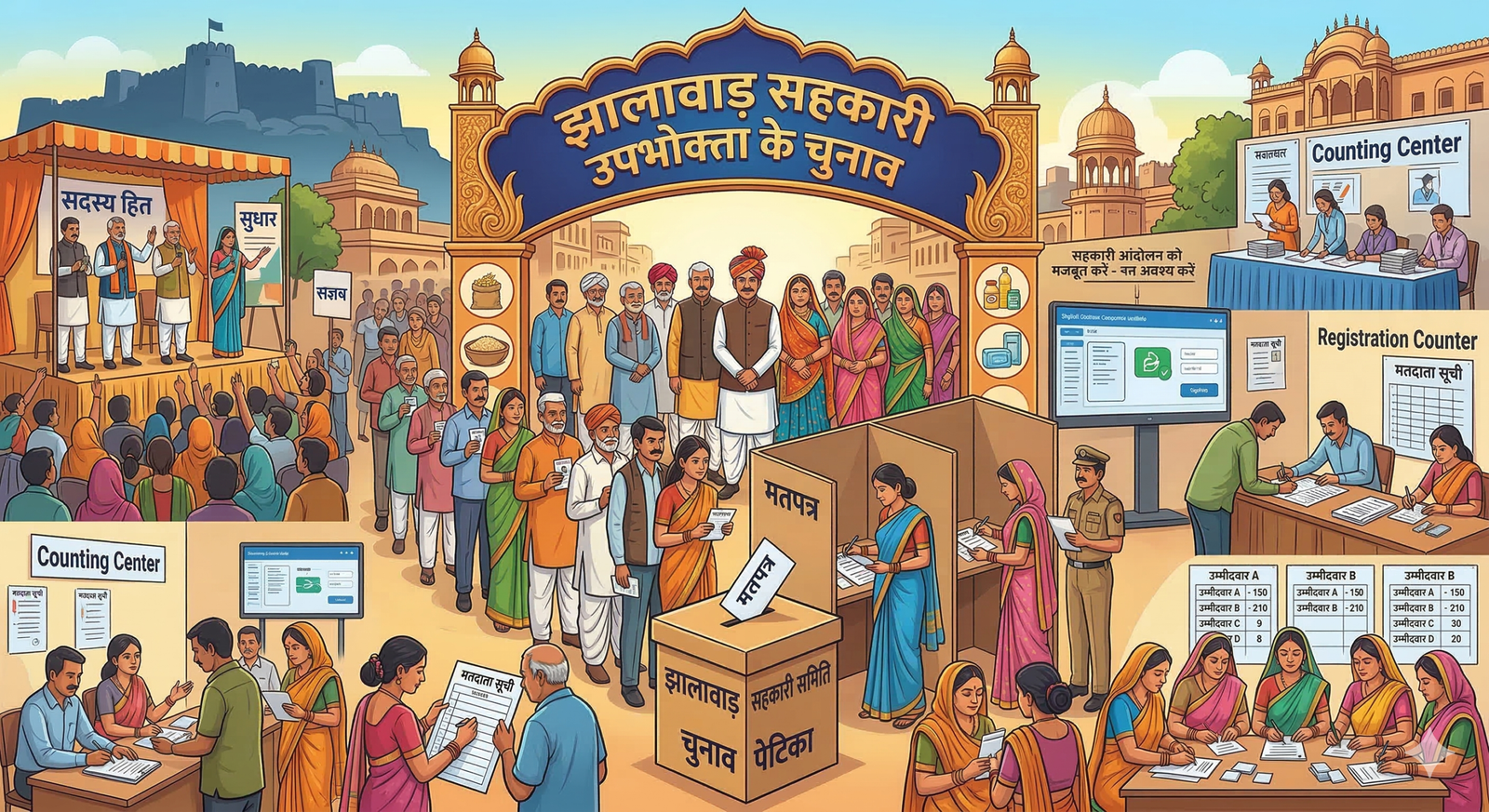 झालावाड़ सहकारी उपभोक्ता के चुनाव 25 मार्च को, मतदाता सूची का हुआ प्रकाशन