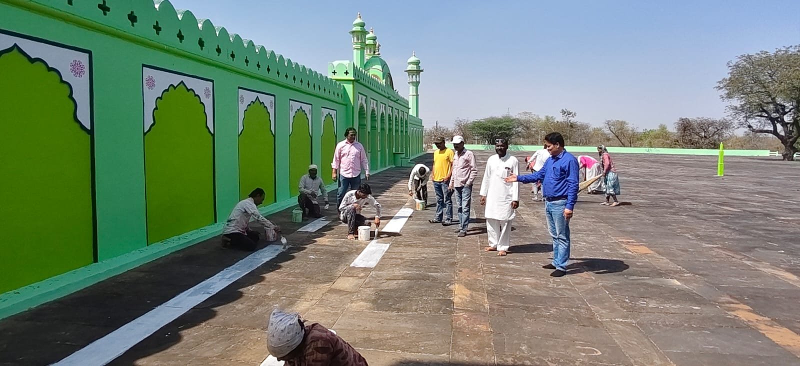 झालावाड़ ईदगाह में रंग-रोगन:20 या 21 मार्च को मनेगा त्योहार, नमाज का समय तय