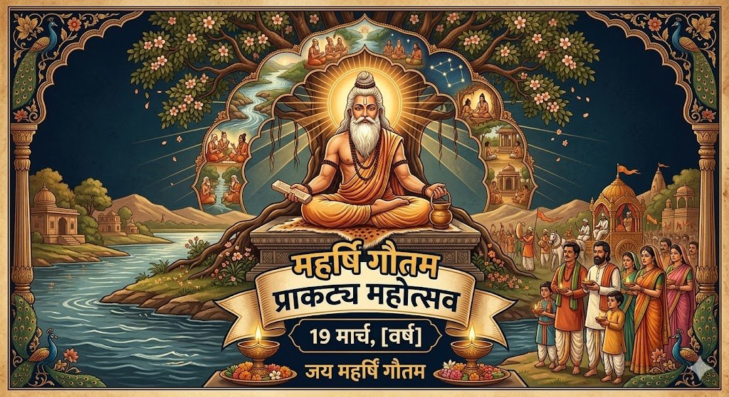 महर्षि गौतम प्राकट्य महोत्सव 19 मार्च को