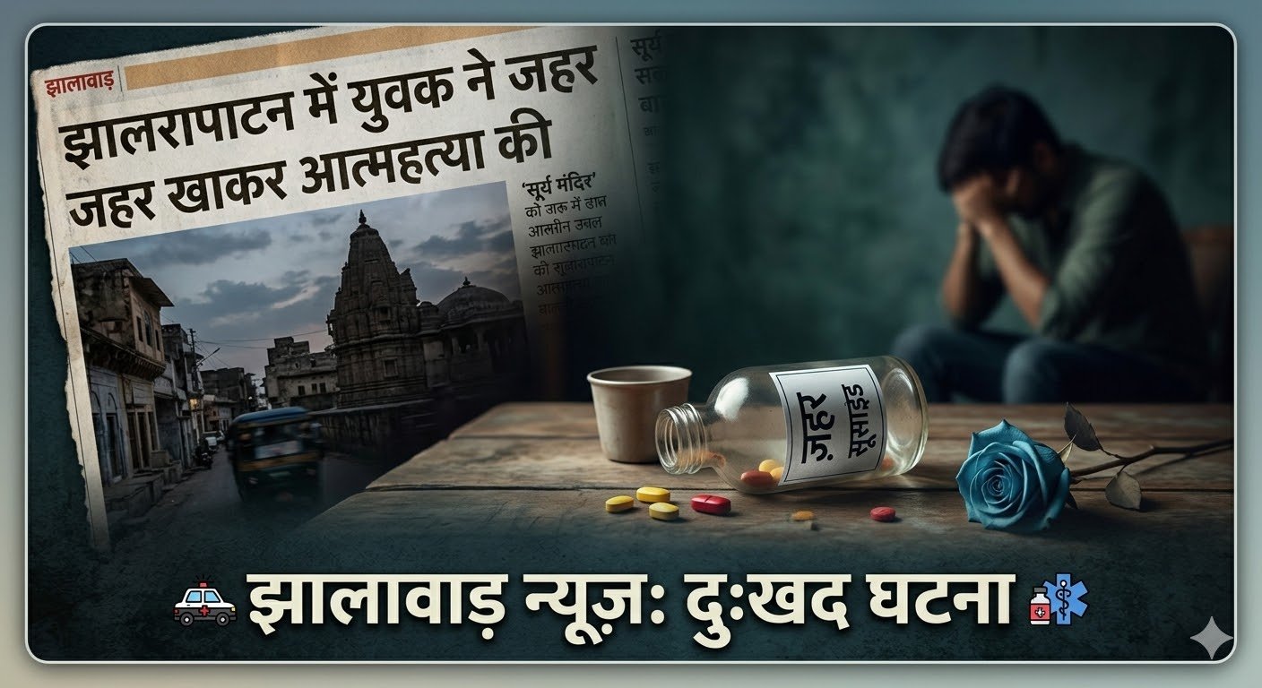 झालरापाटन में युवक ने जहर खाकर आत्महत्या की